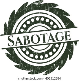 Schabotage mit Gummidichtung Textur