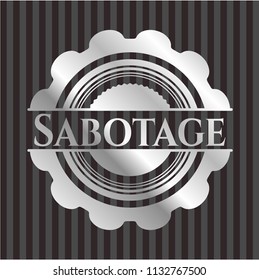 Sabotage silver shiny emblem