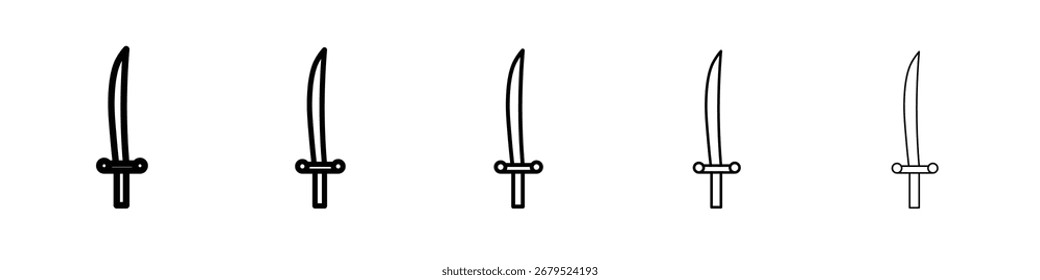 sabre icon Flat design on isolated background