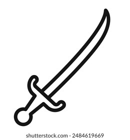 sabre icon mark in filled style