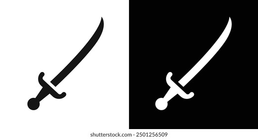 sabre icon Symbol mark in filled style