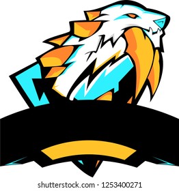 Sabretooth Mascot logo vector
