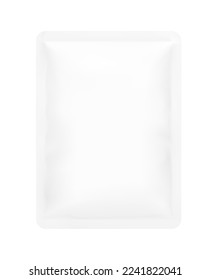 Mochila de bolso de sobre. Ilustración vectorial aislada en fondo blanco. Vista frontal. Puede utilizarse para la plantilla su diseño, presentación, promoción y publicidad. EPS10.	