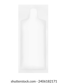Mochila de bolso de sobre. Ilustración vectorial aislada en fondo blanco. Vista plana de la planta baja. Puede utilizarse para la plantilla su diseño, presentación, promoción y publicidad. EPS10.