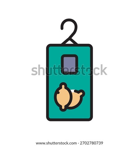 Sachet black line icon. Vector isolated element.Editable stroke