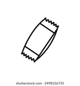 Sachet icon isolated on white background