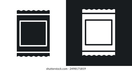 Sachet icon in solid style