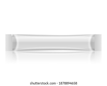 Sachet on a white background. Vector illustration.