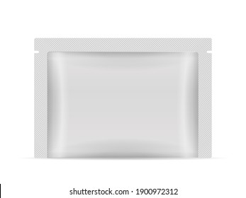 Sachet on a white background. Vector illustration.
