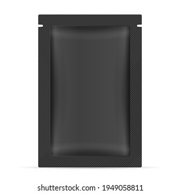 Sachet on a white background. Vector illustration.
