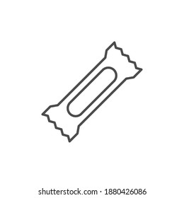 Sachet stick line outline icon