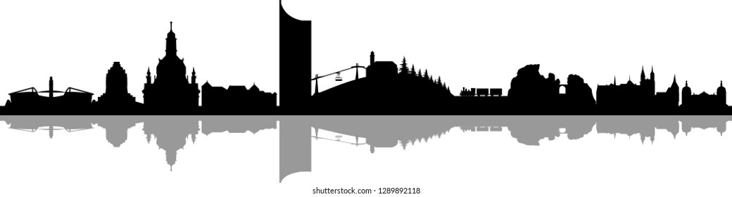 Sachsen Skyline Landscape