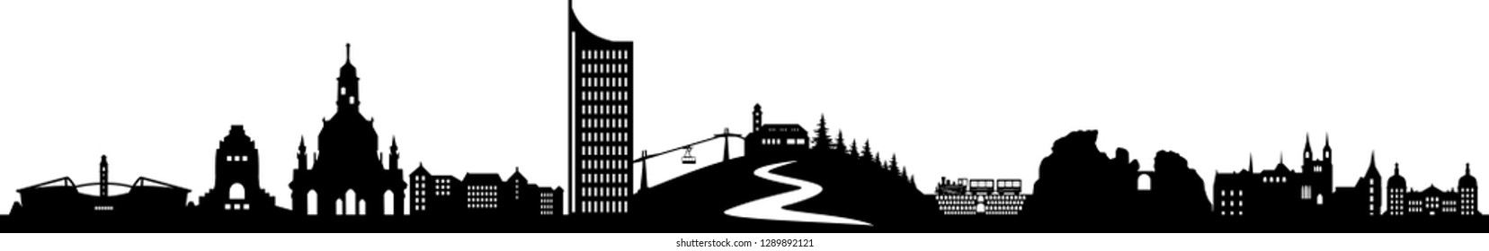 Sachsen Skyline Landscape