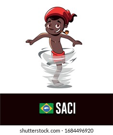 Saci-Illustration, Folklore-Brasilien-Kunst