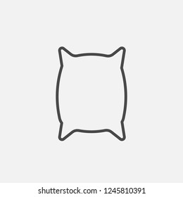 Sack bag line icon
