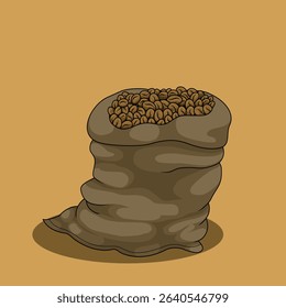 Sack of Coffee Beans Illustration