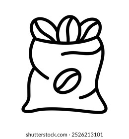 A sack of coffee beans, premium quality vector design