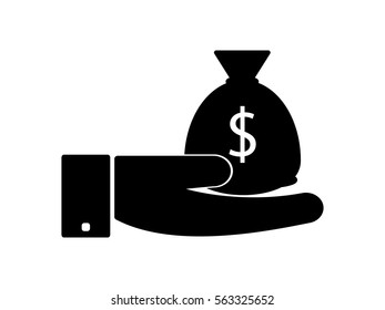 sack, currency, icon, vector illustration eps10