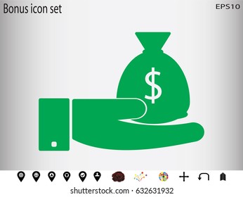 sack, currency, icon, vector illustration eps10