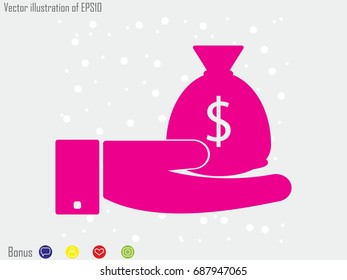sack, currency, icon, vector illustration eps10