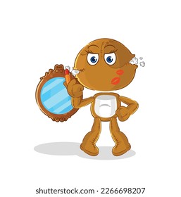 the sack doll make up mascot. cartoon vector