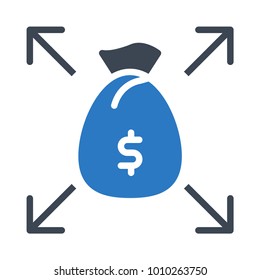 sack dollar cash 