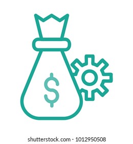 sack dollar cash 