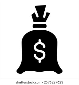Sack Dollar Icon Element For Design