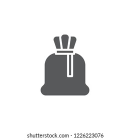 Sack filled flat icon. Sign for web and mobile design.
Vector illustration. Christmas, winter, holiday symbol.