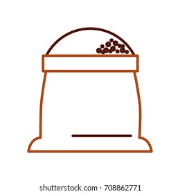 sack of flour grain ingredient bakery icon
