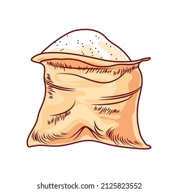 sack of flour icon isolated