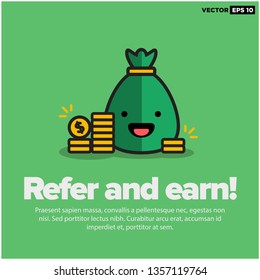 Sack Full Of Money With Refer And Earn 