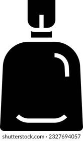 Sack Glyph Icon - Single Icon, Vector 