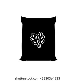 Sack grain icon. Flat illustration of sack vector icon for web design.