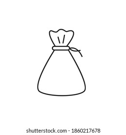 Sack icon design isolated on white background. vector illustration