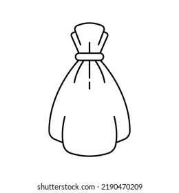 Sack icon design. Money bag symbol. vector illustration