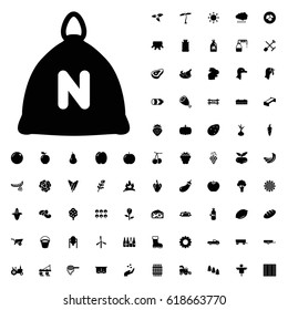 Sack icon illustration isolated vector. agriculture icons vector set on white background.