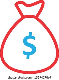 sack icon isolated on background
