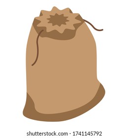 Sack icon. Isometric of sack vector icon for web design isolated on white background