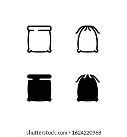 Sack Icon Logo Vector Symbol