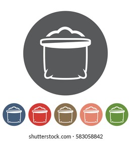 Sack icon set.Vector illustration
