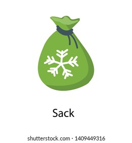 
Sack in isometric icon design

