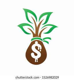 Sack of Money formed tree