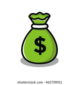 Sack of money illustration vector
