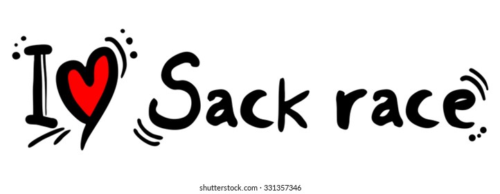 Sack race love