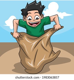 The Sack Racing Kid Game