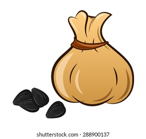 sack of sunflower seed