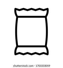 Sack Vector Thin Line Icon Stock Vector (Royalty Free) 1703333059 ...