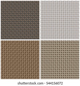 Sackcloth. Set of Sacking linen background texture for banner, card, poster, web design.