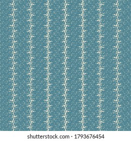 Sackcloth strips sewn together. Blue rough fabric texture. Old canvas. Striped textured background.